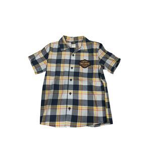 Harley-Davidson Big Boys' Bar & Shield Plaid Short Sleeve Shirt